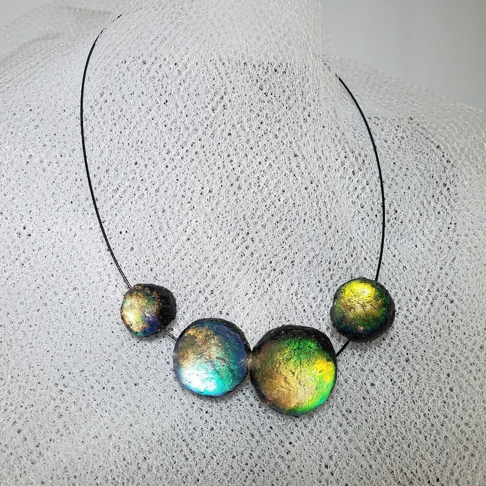 Marianne Olry Paris Resin Meteorite Necklace